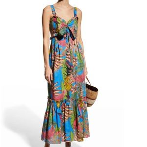 Farm Rio Totally Tuiuiu Sweetheart Maxi Dress